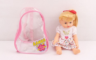 Кукла 5511 Алина в рюкзаке 20х16х11см  — продажа оптом и в розницу в интернет-магазине игрушек «Флинт»