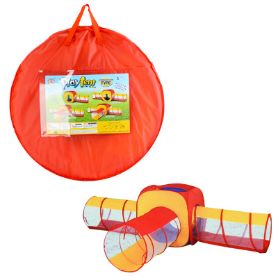 Палатка 1712-3 с тоннелем на три стороны в сумке 54х54х5см  — продажа оптом и в розницу в интернет-магазине игрушек «Флинт»