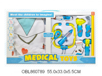 Доктор 66001-A9 набор с костюмом в кор.55х33х5,5см  — продажа оптом и в розницу в интернет-магазине игрушек «Флинт»