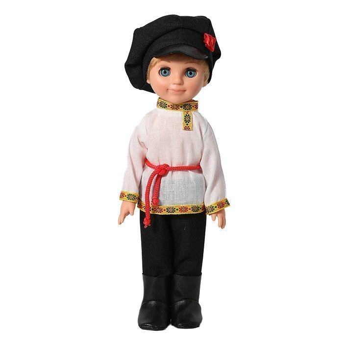 Кукла Мальчик в Русском костюме в3909 пласт.42см Весна