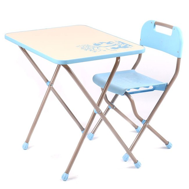 Набор мебели КПР-1 Ретро стол+стул голубой Ника