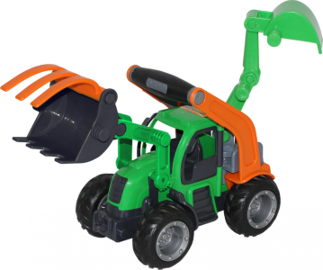 Трактор Грип-Трак 48394 погрузчик с ковшом Полесье  — продажа оптом и в розницу в интернет-магазине игрушек «Флинт»