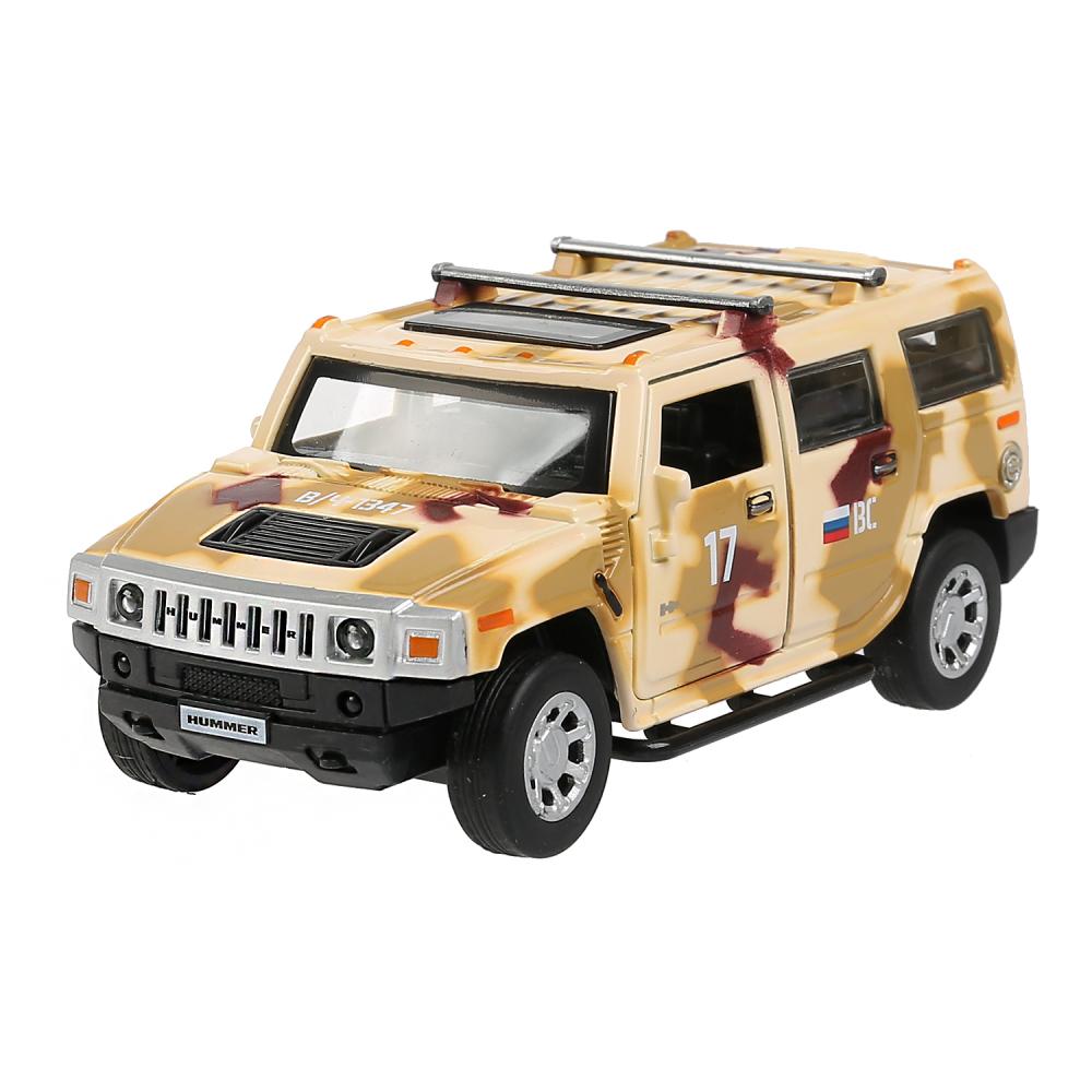 Машина 1471 Hummer H2 камуфляж инерц.метал.модель 12см ТЕХНОПАРК в кор.17,5х7,5х6,5см