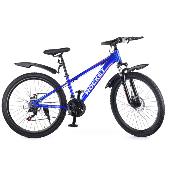 Велосипед 26" 0121 ROCKET размер рамы 14", 21 скорость белый/синий