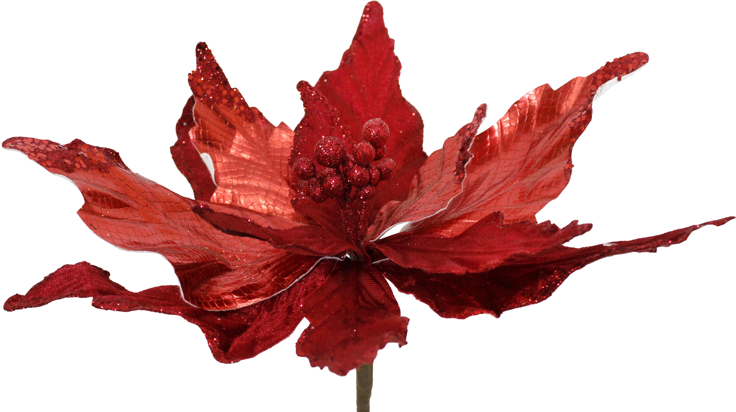 Цветок декоративный 161020-470А бордовый d-26см, h-50см