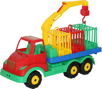 Машина 44105 Муромец для перевозки зверей Полесье  — продажа оптом и в розницу в интернет-магазине игрушек «Флинт»