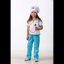 Костюм Медсестра-2 5706-1 р-р 34 (блузка, брюки, шапочка, фонендоскоп) Батик