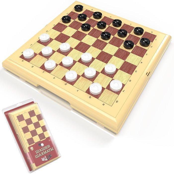 Шахматы 03888 +шашки пласт.в блистере 20х38х4,5см 5+ ДК