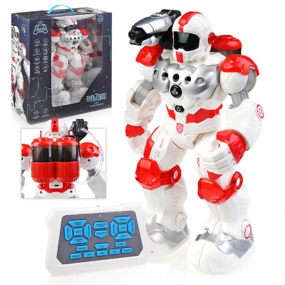 Робот 2747-А-ZYA стреляет водой с пультом управл.в кор.37х32х15см  — продажа оптом и в розницу в интернет-магазине игрушек «Флинт»