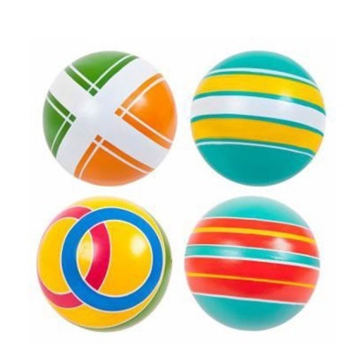 Мяч 100мм Р3-100 с полос.(в уп.50шт.)  — продажа оптом и в розницу в интернет-магазине игрушек «Флинт»