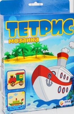 Мозаика с377 тетрис Кораблик и паровоз в кор.ЭРА  — продажа оптом и в розницу в интернет-магазине игрушек «Флинт»