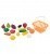 Набор фруктов 758 и овощей в корзине Уфа  — продажа оптом и в розницу в интернет-магазине игрушек «Флинт»