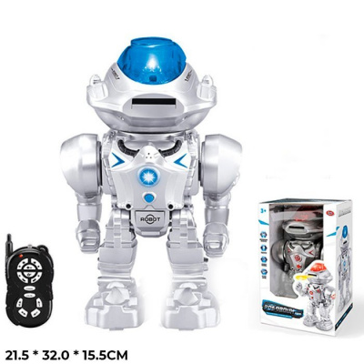 Робот 9896 с пультом управл.стреляет, танцует в кор.(на англ)21,5х32х15,5см  — продажа оптом и в розницу в интернет-магазине игрушек «Флинт»