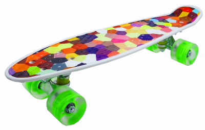 Скейт 0058 пласт.55х15см  — продажа оптом и в розницу в интернет-магазине игрушек «Флинт»