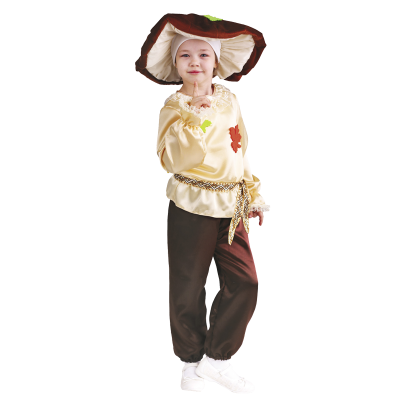Костюм Гриб белый 2067 р-р 30-116, 5-6лет (рубашка, брюки, шляпа) Батик  — продажа оптом и в розницу в интернет-магазине игрушек «Флинт»