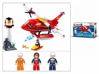 Конструктор М38-В0629 Sluban Пожарный вертолет 348дет.в кор.33х22х6см 6+  — продажа оптом и в розницу в интернет-магазине игрушек «Флинт»