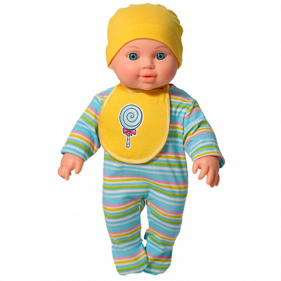 Кукла Малыш с конфетой на палочке в4312 пласт.30см Весна  — продажа оптом и в розницу в интернет-магазине игрушек «Флинт»