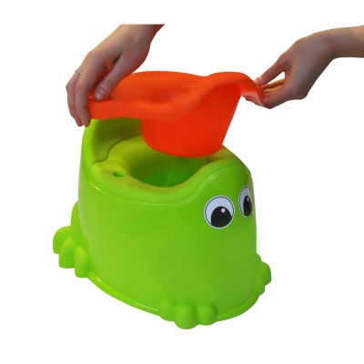 Горшок 2707 Лягушонок со вставкой  — продажа оптом и в розницу в интернет-магазине игрушек «Флинт»