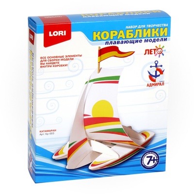 Модели кораблей Кр-003 Катамаран ЛОРИ  — продажа оптом и в розницу в интернет-магазине игрушек «Флинт»