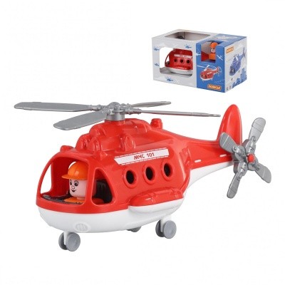 Вертолет 68651 пожарный Альфа в кор.Полесье  — продажа оптом и в розницу в интернет-магазине игрушек «Флинт»