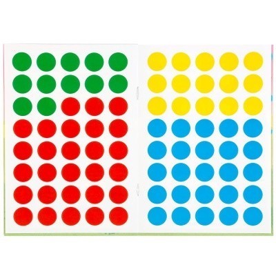 Книжка УМКА 50 многоразовых кружочков 145х210мм ( учим цвета, размер)  — продажа оптом и в розницу в интернет-магазине игрушек «Флинт»
