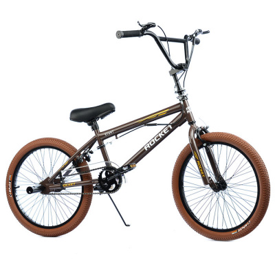 Велосипед 20" 0051 BMX ROCKET 2-х колесный шоколадный  — продажа оптом и в розницу в интернет-магазине игрушек «Флинт»