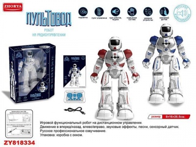 Робот 2746-A-ZYA с пультом управл.в кор.31х25,5х12,5см  — продажа оптом и в розницу в интернет-магазине игрушек «Флинт»