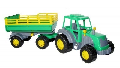 Трактор Мастер 35271 прицеп №2 Полесье  — продажа оптом и в розницу в интернет-магазине игрушек «Флинт»