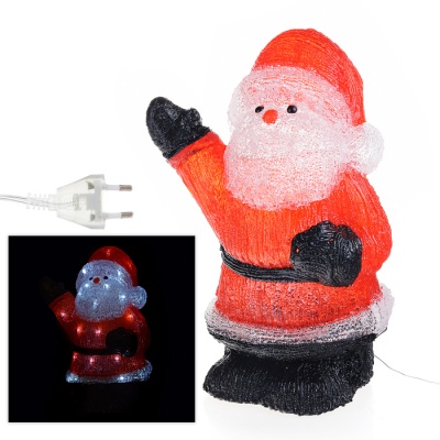 Дед Мороз 0315 интерьерный светящ.35х22х15см  — продажа оптом и в розницу в интернет-магазине игрушек «Флинт»