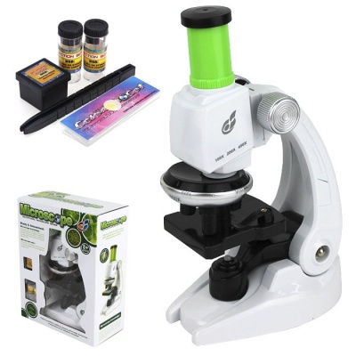 Микроскоп 2139-C с аксесс.в кор.18,5х24х9см 8+  — продажа оптом и в розницу в интернет-магазине игрушек «Флинт»