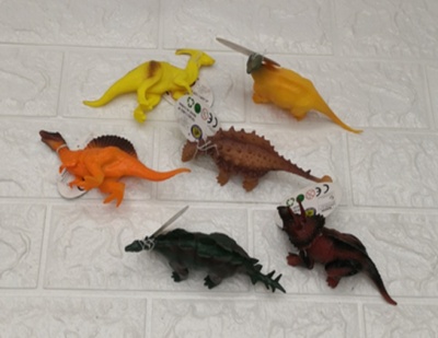 Зоопарк пласт.0625 Динозавры 14см (в уп.24шт)  — продажа оптом и в розницу в интернет-магазине игрушек «Флинт»