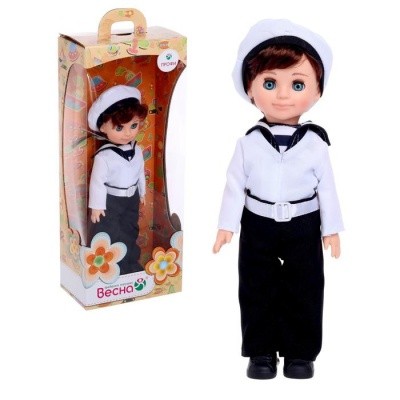 Кукла Моряк в3876 пласт.30см Весна  — продажа оптом и в розницу в интернет-магазине игрушек «Флинт»