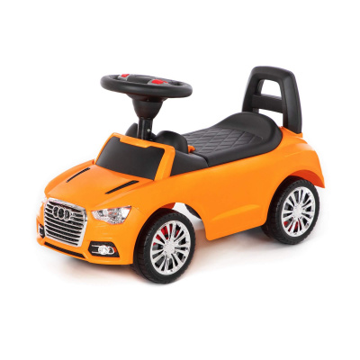Машина каталка 84569 SuperCar №2 звук оранжевая Полесье  — продажа оптом и в розницу в интернет-магазине игрушек «Флинт»