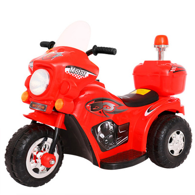 Электромобиль 991 Мотоцикл синий/белый/красный  — продажа оптом и в розницу в интернет-магазине игрушек «Флинт»