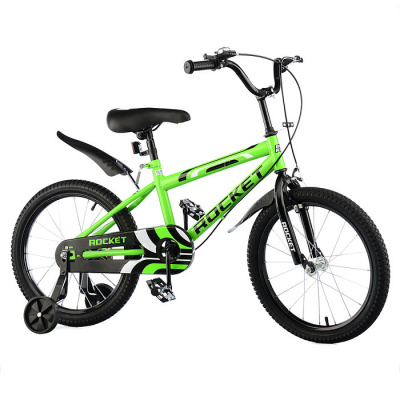 АКЦИЯ!!! Велосипед 18" 0025 ROCKET 2-х колесный цвета в ассортименте  — продажа оптом и в розницу в интернет-магазине игрушек «Флинт»