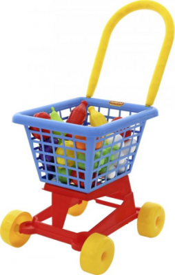 Тележка 42989 Супермаркет №1 с набором продуктов Полесье  — продажа оптом и в розницу в интернет-магазине игрушек «Флинт»