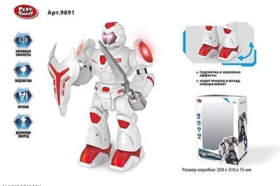Робот 9891 на батар.в кор.25х31х10см  — продажа оптом и в розницу в интернет-магазине игрушек «Флинт»