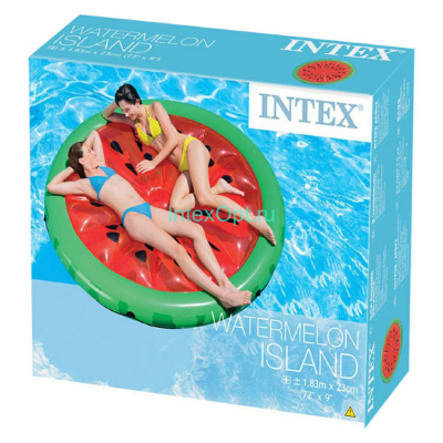 Плот 56283 Арбуз 183х23см INTEX  — продажа оптом и в розницу в интернет-магазине игрушек «Флинт»
