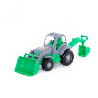 Трактор Силач 45065 экскаватор Полесье  — продажа оптом и в розницу в интернет-магазине игрушек «Флинт»
