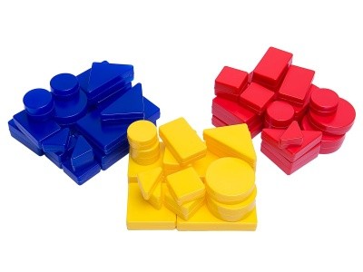 Логические блоки Дьенеша 0012 в кор.21х20х6см Корвет 3+  — продажа оптом и в розницу в интернет-магазине игрушек «Флинт»
