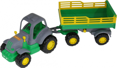 Трактор Крепыш 44563 прицеп №2 Полесье  — продажа оптом и в розницу в интернет-магазине игрушек «Флинт»