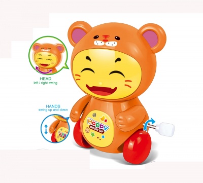 Заводной 6633 Медведь в пак.7,2х6х8,6см  — продажа оптом и в розницу в интернет-магазине игрушек «Флинт»
