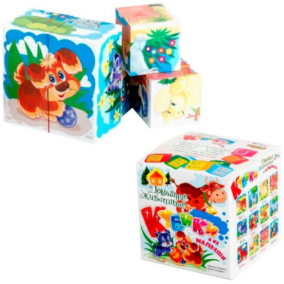 Кубики 8шт.00698-00699 Десятое королевство  — продажа оптом и в розницу в интернет-магазине игрушек «Флинт»