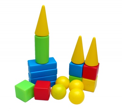 Конструктор 2933 Мега строительные кубики 18пр.в пак.РК  — продажа оптом и в розницу в интернет-магазине игрушек «Флинт»