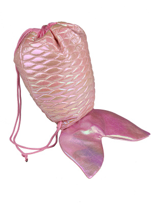 Мешок для обуви 5061 Хвост русалки розовый 35х33см  — продажа оптом и в розницу в интернет-магазине игрушек «Флинт»