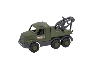 Машина 48516 Максик эвакуатор военный Полесье  — продажа оптом и в розницу в интернет-магазине игрушек «Флинт»