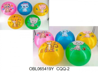 Мяч резин.2 с рис.23см  — продажа оптом и в розницу в интернет-магазине игрушек «Флинт»