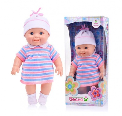 Кукла Малышка 17 в3030 девочка пласт.30см Весна  — продажа оптом и в розницу в интернет-магазине игрушек «Флинт»