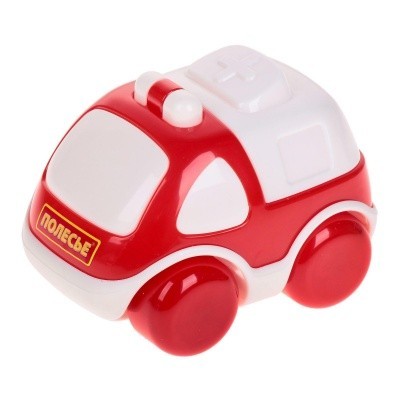 Машина 61652 Карат скорая Полесье  — продажа оптом и в розницу в интернет-магазине игрушек «Флинт»
