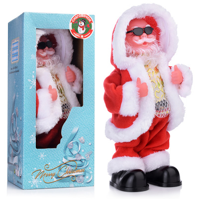 Дед Мороз 1339 в красном 30см на батар.в кор.  — продажа оптом и в розницу в интернет-магазине игрушек «Флинт»